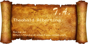 Theobald Albertina névjegykártya